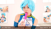 Kanna Sakura Shows Off Her Perfect Tits And Fucks Her Shaved Pussy Upskirt
