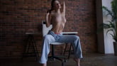 Gorgeous Brunette ToreeQ Reveals Her Big Breasts