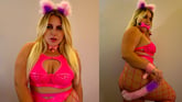 Cosplay BBW Plays With Anal Cat Tail And Huge Toy Ivanna