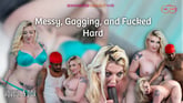 Leya Falcon And Kris K - Messy, Gagging, And Fucked Hard