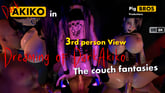 Akiko - Dreaming of DarkAkiko: Couch fantasies - 8K - 3rd Person View
