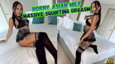 Horny Asian MILF Massive Squirting Orgasm