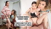 Threesome Fun With Pregnant Friend