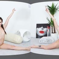 Teen Gymnast Stretching VirtualXPorn Cassie Fire vr porn video vrporn.com virtual reality