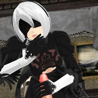Nier Automata - 2B Handjob & BJ Lewd FRAGGY HentaiGirl vr porn video vrporn.com virtual reality