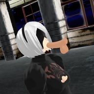 Nier Automata - 2B Sensual BJ Lewd FRAGGY HentaiGirl vr porn video vrporn.com virtual reality