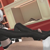 Nier Automata - 2B Footjob Lewd FRAGGY HentaiGirl vr porn game vrporn.com virtual reality