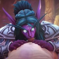 Tyrande's Personal Buff CGI Girl DarkDreams vr porn video vrporn.com virtual reality