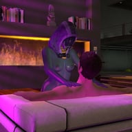 Mass Effect Tali cowgirl CGI Girl FantasySFM vr porn video vrporn.com virtual reality