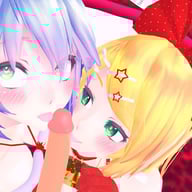 Vocaloids - Xmas Special Present CGI Girl Lewd FRAGGY vr porn video vrporn.com virtual reality