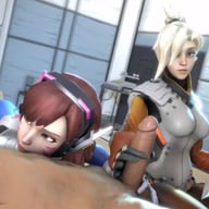 Mercy and D.Va in, "Doctor's Orders" (A XXX Parody) porn