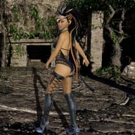 Jungle Queen Poses (CGI Ray Traced) SkinRays vr porn video vrporn.com virtual reality