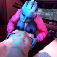 Mass Effect - Tittyfuck in Transit DarkDreams Liara vr porn video vrporn.com virtual reality