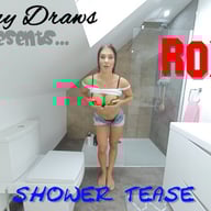 Roxy M, Shower Tease JimmyDraws Roxy M vr porn video vrporn.com virtual reality