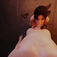 Lara Croft blowjob LewdVROfficial vr porn video vrporn.com virtual reality