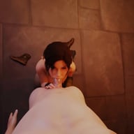 Lara Croft blowjob LewdVROfficial vr porn video vrporn.com virtual reality