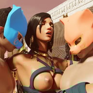 Pharah's Egyptian Vacation VRAnimeTed vr porn video vrporn.com virtual reality