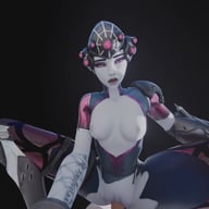 Widowmaker - Squat riding RapidBananaCannon vr porn video vrporn.com virtual reality