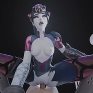 Widowmaker - Squat riding RapidBananaCannon vr porn video vrporn.com virtual reality