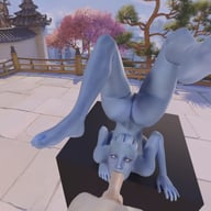 Liara upside down blowjob 3D VR 180 SBS VRWD vr porn video vrporn.com virtual reality