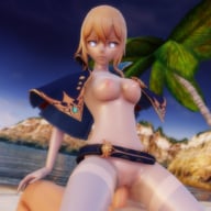 Genshin Impact - Jean Beach Riding Lewd FRAGGY vr porn video vrporn.com virtual reality