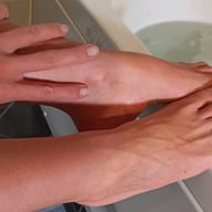 Gorgeously beautiful Chiara takes a warm bath VRFootfetish vr porn video