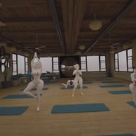 Naruto, Hinata with Sakura and Ino and Tenten YOGA class | GAMELIKE ULTIMATE VR. NSFWStudio vr porn video