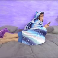Stunning Aradia In A One-Piece Hooded Pajama And Purple Slippers Aradia VRFootFetish vr porn video