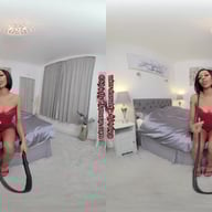 Aria Red Leather Retribution Aria StrictlyGlamourVR vr porn video