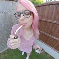 AChloe Toy Smoking in the Garden Chloe Toy VrSmokers VR porn video