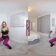 Suzi Star Looking so fruity in plum glossy tights GlossTightsGlamourVR vr porn video