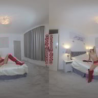 Samantha in Red PVC StrictlyGlamourVR vr porn video