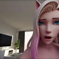 Ahri - Seated (close up) RapidBananaCannon vr porn video