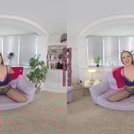 MLS Spoilt for choice from grey to black glossy legwear MonikaLaraSmith GlossTightsGlamourVR vr porn video