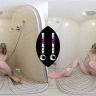 Vr180 video with busty teengirl Limona naked in the shower FeelmeVR vr porn video
