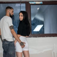 Zoe Foxxy - Slutty teen fucks the contractor as payment xxx