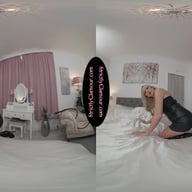 Bethany Leather Cupped Corset Bodice StrictlyGlamourVR vr porn video