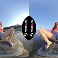 Gabby Bella Masturbates With 4Fingers On The Beach FeelmeVR vr porn video