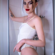 Brunette Skinny Teen Playing With Her Pussy in The Shower WoowVR vrporn video