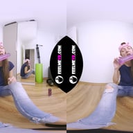 180vr Rebeka Ruby Masturbates With A Big Pink Brutal Dildo FeelmeVR vr porn video