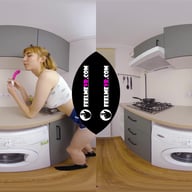 VR180 Video With Big Tits Teen Lilly Mays Masturbates With Pink Dildo FeelmeVR vr porn video