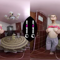 Lina Eats A Donut And Masturbates In The Kitchen Vr180 FeelmeVR vr porn video