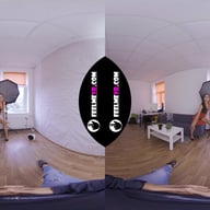 Virtual Reality Nude Striptease With Lady In Red Polina FeelmeVR vr porn video