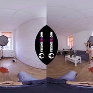 Virtual Reality Nude Striptease With Lady In Red Polina FeelmeVR vr porn video