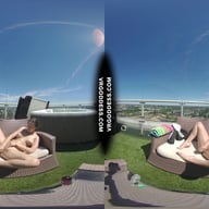 Sunny Afternoon Rooftop Dildo Masturbation College Girl Rosanna VRgoddess vr porn video