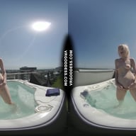 Penthouse Rooftop Jacuzzi Hot Ingrida Smoking And Masturbating In The Sun VRgoddess vr porn video