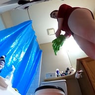 Giantess Cleans Bathroom Jane Judge vr porn video