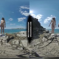 Matty And Josie Kayaking On Vacation Hiking Nude On Abandoned Island VRgoddess vr porn video