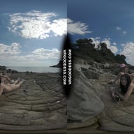 Matty And Josie Kayaking On Vacation Hiking Nude On Abandoned Island VRgoddess vr porn video