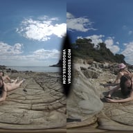 Matty And Josie Kayaking On Vacation Hiking Nude On Abandoned Island VRgoddess vr porn video